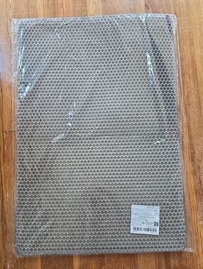 X-LARGE honeycomb Style Easy Clean Cat Litter Box Mat - Grey NWT